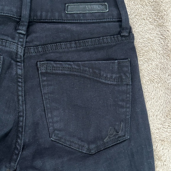 Express Black Ripped Distressed skinny Jeans - Picture 8 of 11